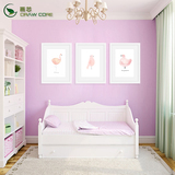 粉色动物 北欧儿童房装饰画宜家简约挂画 卧室床头墙画清新有框画