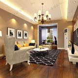 现代简约格子地毯 简美客厅茶几卧室飘窗样板间满铺晴纶地毯定制