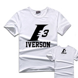 2016年 NBA艾弗森球衣3号76人艾佛森篮球短袖T恤篮球服队服男女夏