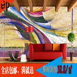 抽象彩色油画墙纸卧室书房酒店床头电视背景壁纸复古个性涂鸦壁画