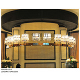 专业定制进口款式米高弗洛拉客厅餐厅创现代风不锈钢格酒店吊灯
