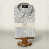 代购一周达 RRL 高端复古绅士系列 老式提花图案棉布 修身衬衫