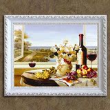 家居客厅酒柜餐厅卧室装饰画欧式有框高档纯手绘水果花卉油画s3