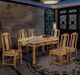 樟显本色  香樟木榫卯结构新中式实木家具 明式长方餐桌