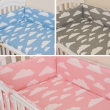 ins北欧简约云朵系列婴儿床围全棉婴儿防撞围儿童床品可定做