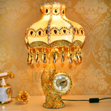 高档别墅酒店欧式台灯卧室床头灯金色孔雀复古典创意奢华温馨装饰