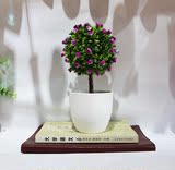仿真植物盆栽花小摆件饰品桌摆假花小盆景室内办公桌柜子装饰花