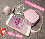 可爱卡通kt猫充电宝镶钻Hello Kitty超薄移动电源12000毫安萌 女