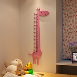 长颈鹿身高贴创意亚克力3d水晶立体墙贴幼儿园儿童房电视背景墙画