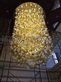 空心玻璃球吊饰组装吊件 空中天花板设计装饰品空间艺术吊饰吊件