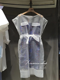 大牌2016春夏新款韩版透视欧根纱吊带碎花两件套连衣裙MPOP325M