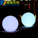 LED圆球灯防水发光球庭院草坪灯户外落地灯水上漂浮球形灯围墙灯