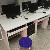 广西南宁办公家具厂直销双人电脑台学校电脑桌培训桌电脑室桌