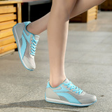 韩版夏季网面女鞋舒适时尚运动透气女士鞋简约平底休闲跑步女单鞋