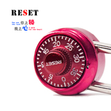 锐赛特（RESET）密码锁RST-015旋转式行李箱包锁健身房衣柜锁挂锁