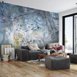 北欧壁纸  创意个性艺术背景墙卧室客厅手绘风格无缝宿舍壁画墙纸
