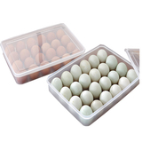 【天天特价】2个装单层冰箱鸡蛋保鲜盒收纳盒鸡蛋储藏冷藏盒塑料