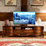 欧式实木电视柜美式客厅复古电视柜影视柜储藏柜新古典家具 现货