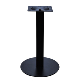 黑色圆底餐台脚餐厅桌子腿咖啡店餐桌支架定做高度铁艺餐台架桌脚