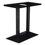 铸铁餐台脚长方阶梯双管餐台架会议桌子腿可定做桌腿架子餐桌支架