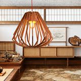 设计师艺术创意吊灯 个性吧台餐厅实木灯具北欧宜家客厅书房吊灯