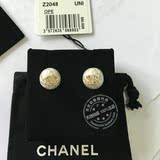Chanel 16新款 菱格纹 白色珍珠小球 耳钉 A86172 香港代购