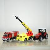 儿童玩具精致合金车模工程车拖拉机消防车车模滑行无回力耐摔耐碰