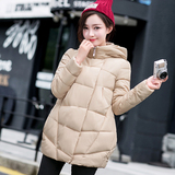 2016 冬装新款加厚棉衣外套女韩版中长款面包服棉袄大码学生棉服