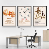 公司办公室装饰画励志标语企业文化挂图会议室海报展板无框画定制
