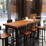 美式复古铁艺餐桌办公桌咖啡桌椅复古星巴克西餐厅长桌子桌椅组合