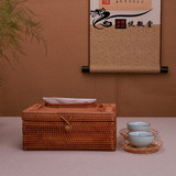 竹编纸巾盒藤编纸巾盒抽纸盒餐桌纸盒茶几抽纸盒酒店饭店纸巾盒