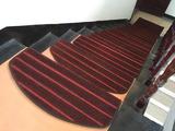 特价简约深红横条纹楼梯垫免胶自粘防滑踏步垫家用楼梯地转角定制