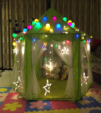 新款三色韩国六角公主城堡薄纱儿童玩具屋超大游戏房防蚊益智帐篷