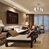新中式实木沙发组合 大小户型客厅现代中式家具 样板房间沙发定制