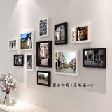 老广州照片墙怀旧黑白装饰画中式餐馆饭店装饰画组合挂画相框墙