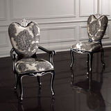 欧式新古典椅子餐椅实木靠背椅子后现代布艺扶手椅子酒店家具特价