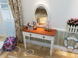 洛丹伦欧式梳妆台简约小户型宜家化妆桌现代实木组装家具简易卧室