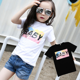 童装夏装女童短袖T恤2016新款韩版体恤纯棉儿童宝宝夏季t恤衫上衣