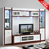 美式纯实木拆装组合电视柜厅柜影视背景柜墙酒柜现代简约客厅家具
