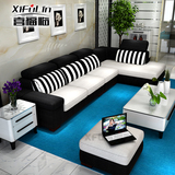 现代小户型宜家布艺沙发简约客厅可以拆洗转角沙发组合家具可定制