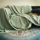 外贸RLL原单北欧宜家沙发毯休闲毯全棉空调毯美式沙发巾盖布床毯