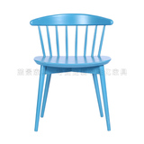 蓝景家具北欧创意实木餐椅扇形椅异形椅简约温莎椅厂家直销定制