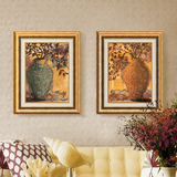 莫非 现代客厅欧式轻奢装饰画油画 新古典沙发背景墙花卉玄关挂画