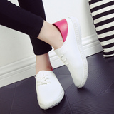 春夏韩版小白鞋女百搭韩版学生鞋透气系带舒适单鞋平底平跟运动鞋