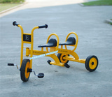 儿童室内外专用车幼儿园两人脚踏车三轮车单人双胞胎游戏玩具童车