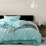 素色加厚韩式全棉四件套床上用品纯棉简约风床单被套1.5米1.8m床