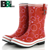 BL雨鞋 女式新款日韩时尚中筒橡胶雨靴 防滑防水耐磨成人雨鞋胶鞋