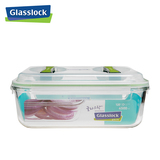 Glasslock韩国进口钢化玻璃保鲜盒大容量手提密封泡菜4500ml