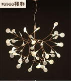 现代简约客厅餐厅萤火虫树枝吊灯创意个性咖啡厅设计师艺术吊灯具