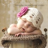 手工编织婴儿宝宝帽子 纯棉镂空花朵针织毛线帽 韩版春秋薄款胎帽